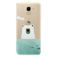 Odolné silikónové puzdro iSaprio - Bear With Boat - Samsung Galaxy J6