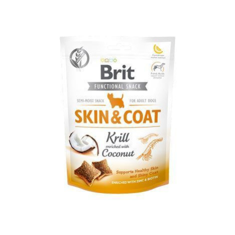 Brit Care Dog Functional Snack Skin&Coat Krill 150g + Množstevná zľava