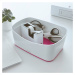 Bielo-ružový plastový úložný box MyBox - Leitz