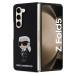 Karl Lagerfeld Liquid Ikonik Silikónový Kryt pre Samsung Galaxy Z Fold 5, Čierny