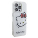 Plastové puzdro Hello Kitty na Apple iPhone 15 Pro Max HKHCP15XHCKHST IML Head Logo biele