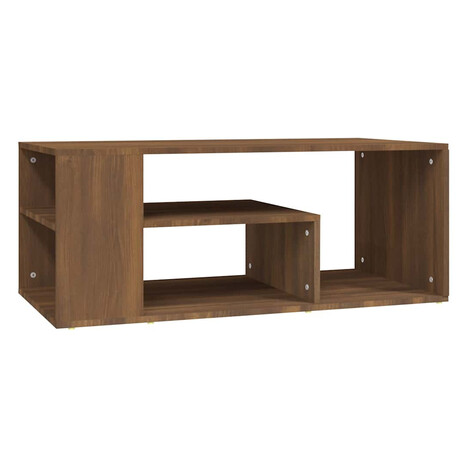 vidaXL Konferenčný stolík hnedý dub 100x50x40 cm spracované drevo