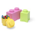 Plastové detské úložné boxy v súprave 3 ks Box - LEGO®