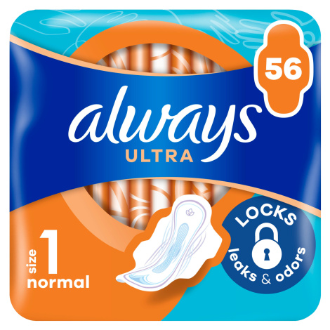 ALWAYS Ultra hygienické vložky (veľ. 1) s krídelkami 56 ks