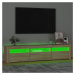 vidaXL TV skrinka s LED svetlami dub sonoma 180x35x40 cm