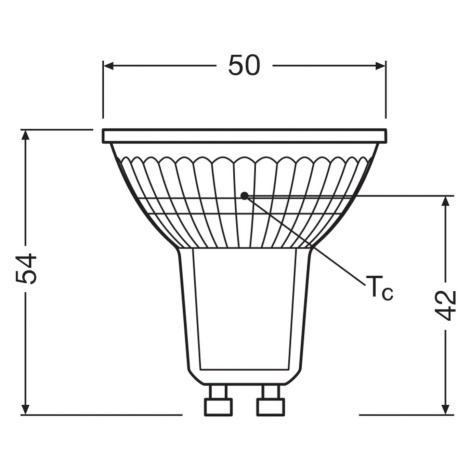 Žiarovka OSRAM LED PAR16 s reflektorom GU10 4,7 W 100° 4 000 K