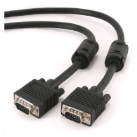 Kabel CABLEXPERT CC-PPVGAX-10-B prodlouž  mon  15M/15F VGA  3m stíněný extra, ferrity, BLACK