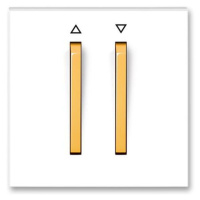 Kryt ovládaca žalúzií tlacidlový biela/oranžová ladová Neo (ABB)