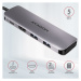 AXAGON HMC-5, USB 3.2 Gen 1 húb, porty 2x USB-A, HDMI, SD/microSD slot, PD 100W, kábel USB-C 20c