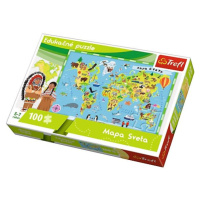 Trefl Edukačné Puzzle Mapa sveta 100