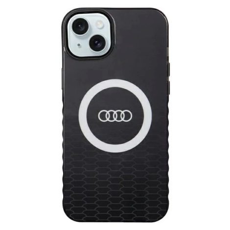 Kryt Audi IML Big Logo MagSafe Case iPhone 15 Plus 6.7" black hardcase AU-IMLMIP15M-Q5/D2-BK (AU