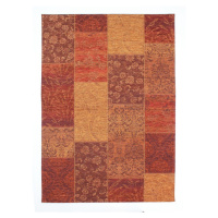 Kusový koberec Manhattan Patchwork Chenile Terracotta Rozmery koberca: 120x170