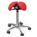 Sedlová stolička Salli SwingFit Farba čalúnenia: Koža - PQ červená #05011/PQ, Výška postavy: Str