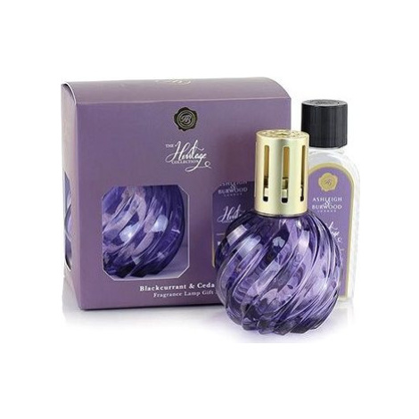 Ashleigh & Burwood Darčerková sada katalytickej lampy PURPLE a náplne BLACKCURRANT & CEDARWOOD