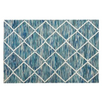 Vlnený koberec 140 × 200 cm modrý BELENLI, 176315