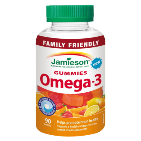 JAMIESON Omega-3 Gummies 90 želatínových pastiliek