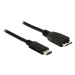 Delock Čierny SuperSpeed kábel USB 10 Gbps (USB 3.1, Gen 2) USB Type-C™ samec > USB type Micro-B