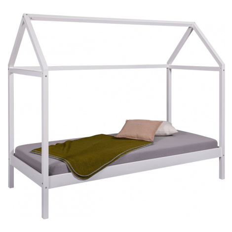Domčeková posteľ i z masívu 90x200cm sully - biela
