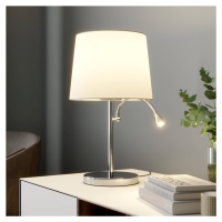 Látková stolová lampa Benjiro, s LED na čítanie