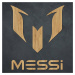 Drevené logo futbalistu - Messi