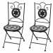 Záhradná skladacia stolička 2 ks Čierna,Záhradná skladacia stolička 2 ks Čierna