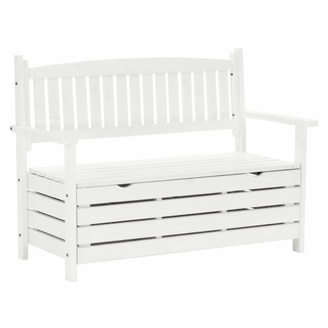Záhradná lavička, biela, 123,5 cm, DILKA Tempo Kondela