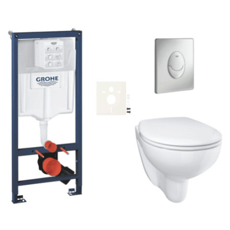 Závesný wc set do ľahkých stien / predstenová montáž Grohe Bau Ceramic SIKOGRSBAUSAP00