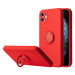 Silikónové puzdro na Xiaomi Redmi 9 Silicone Ring červené