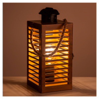 Stolová lampa Wismar plastová vo vzhľade dreva 29,5 cm
