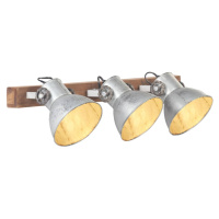 vidaXL Industriálna nástenná lampa strieborná 65x25 cm E27