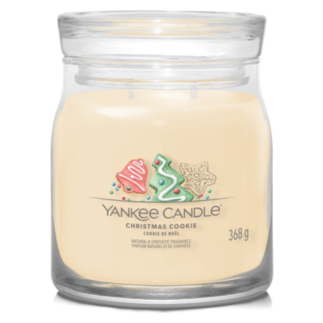 YANKEE CANDLE Signature Vonná sviečka stredná 2 knôty Christmas Cookie 368 g