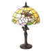 Stolná lampa Sirin v štýle Tiffany