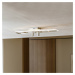 Lucande Tival stropné LED svietidlo, dlhé, nikel