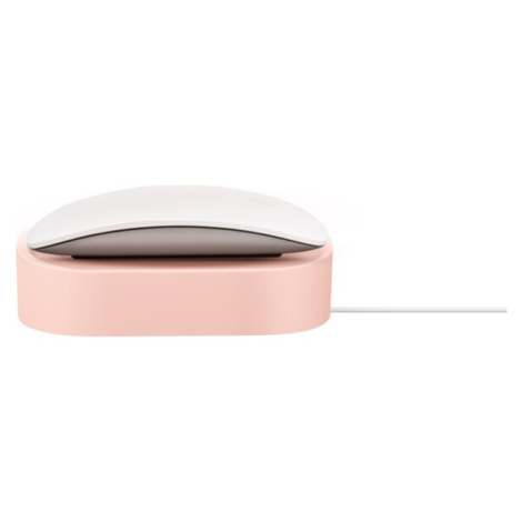 UNIQ NOVA COMPACT MAGIC MOUSE CHARGING DOCK WITH CABLE LOOP - BLUSH (PINK)