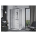 MEXEN/S - Apia sprchovací kút posuvný 100x70, sklo transparent, chrom + vanička 840-100-070-01-0