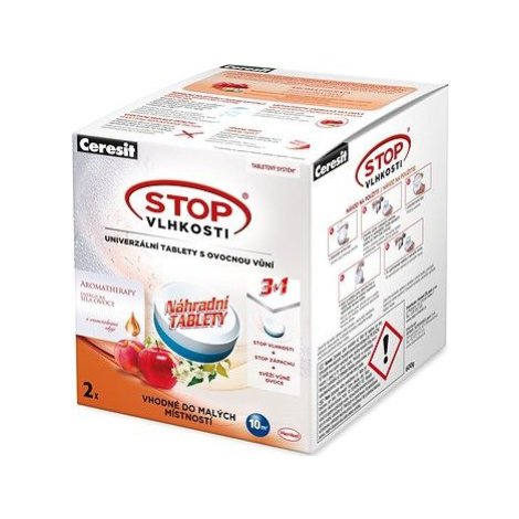 Stop vlhkosti, Micro 3 v 1, energické ovocie, náhradné tablety, 2× 300 g