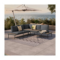 Beldano TERASOVÁ SEDACIA SÚPRAVA 4-dielne, kov, plast, textil
