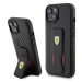 Ferrari Carbon Grip Stand Apple iPhone 15 FEHCP15SGSNCAK Black