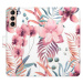 Flipové puzdro iSaprio - Pink Flowers 02 - Samsung Galaxy S21