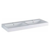 Geberit Icon 120x48,5 cm dvojité umývadlo so stredovým otvorom pre batériu 124120600