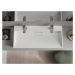 MEXEN - Ava umývadlo na dosku liaty mramor 2/O 100 x 46 cm, biela 23011002