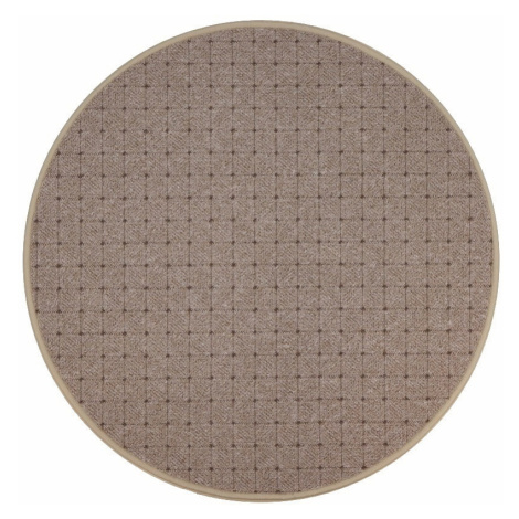 Kusový koberec Udinese béžový new kruh - 80x80 (průměr) kruh cm Condor Carpets