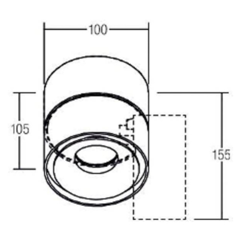 BRUMBERG LED stropné bodové svietidlo Circle Maxi, Ø 10 cm, biele