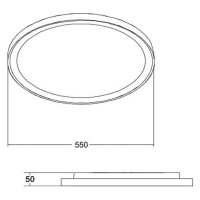 BRUMBERG Sunny Maxi LED svetlo DALI Ø 55 cm čierna