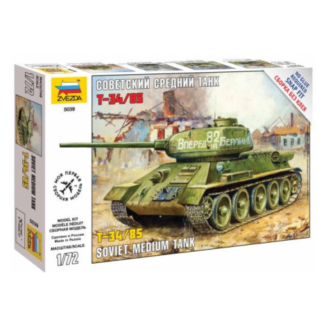 Snap Kit tank 5039 - T-34/85 (1:72) Zvezda