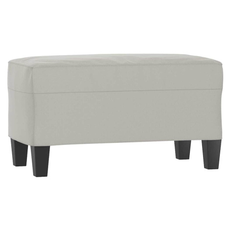 vidaXL Lavica bledosivá 70x35x41 cm látka z mikrovlákna