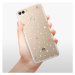Odolné silikónové puzdro iSaprio - Abstract Triangles 02 - white - Huawei P Smart