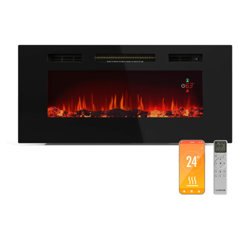 Klarstein Galeras Smart Inteligentný elektrický krb, 2 nastavenia teploty, 16 - 30°| LED ilúzia 