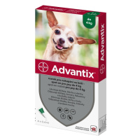 ADVANTIX Spot-on pre psov do 4 kg 0,4 ml 4 pipety