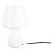 Biela sklenená stolová lampa Leitmotiv Classic Glass, ø 16 cm